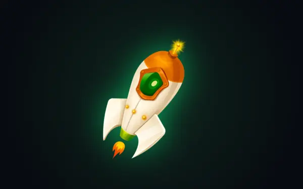 Gamdom rocket icon for starting to play